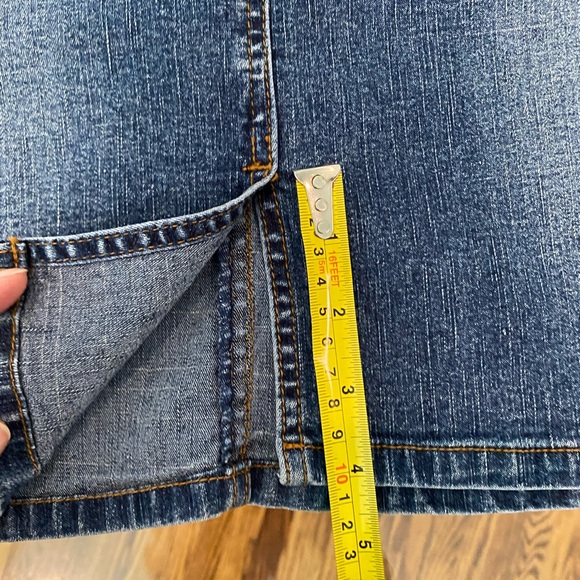 Route 66 faded Stretch Denim short skirt - Picture 5 of 9